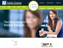 Tablet Screenshot of aadeletraining.com